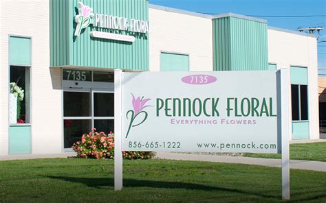 Pennock floral - Pennock Floral is a wholesaler of cut flowers, floral containers & supplies, and specialty items. It provides services to both grower and retailer. The company was founded in 1882 and is headquartered in Pennsauken, New Jersey.